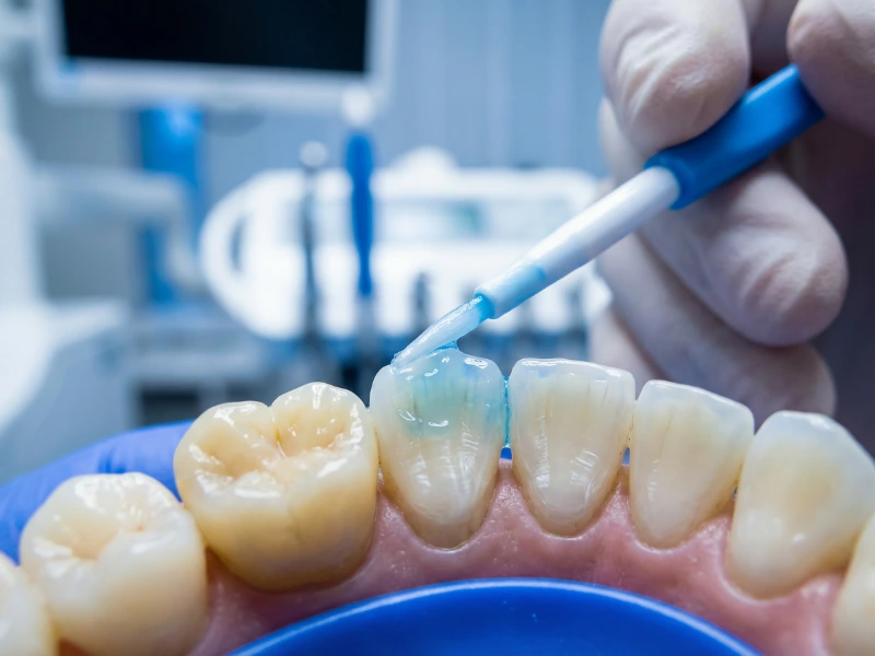How to whiten around crowns