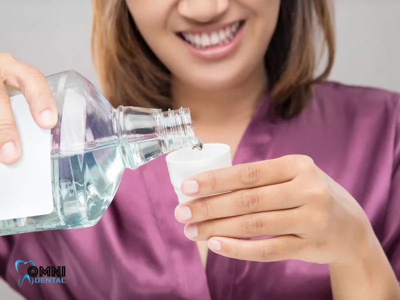 mouthwash can harm your dental implants
