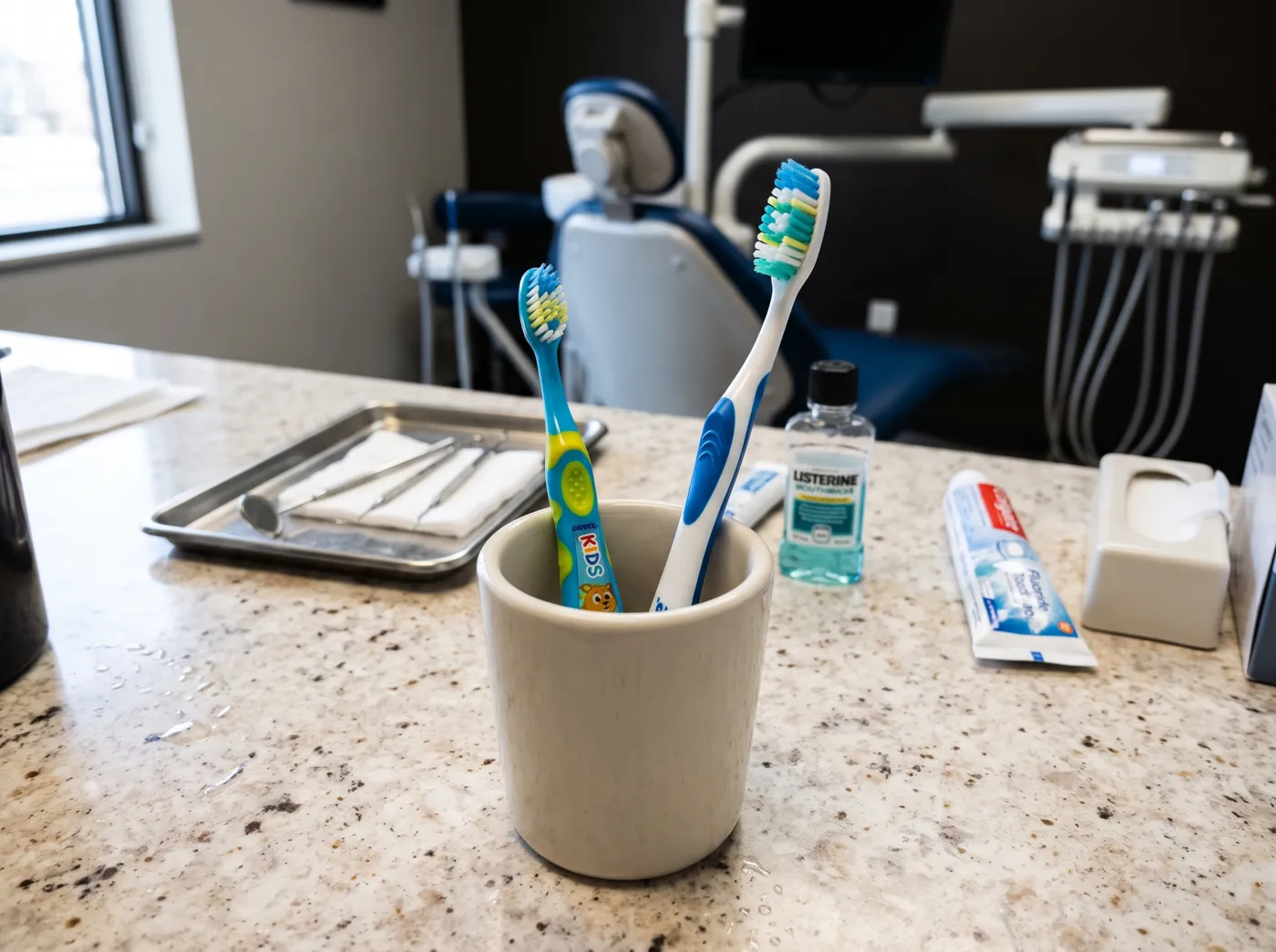 Family dental visit at Omni Dental in Arlington Heights, IL