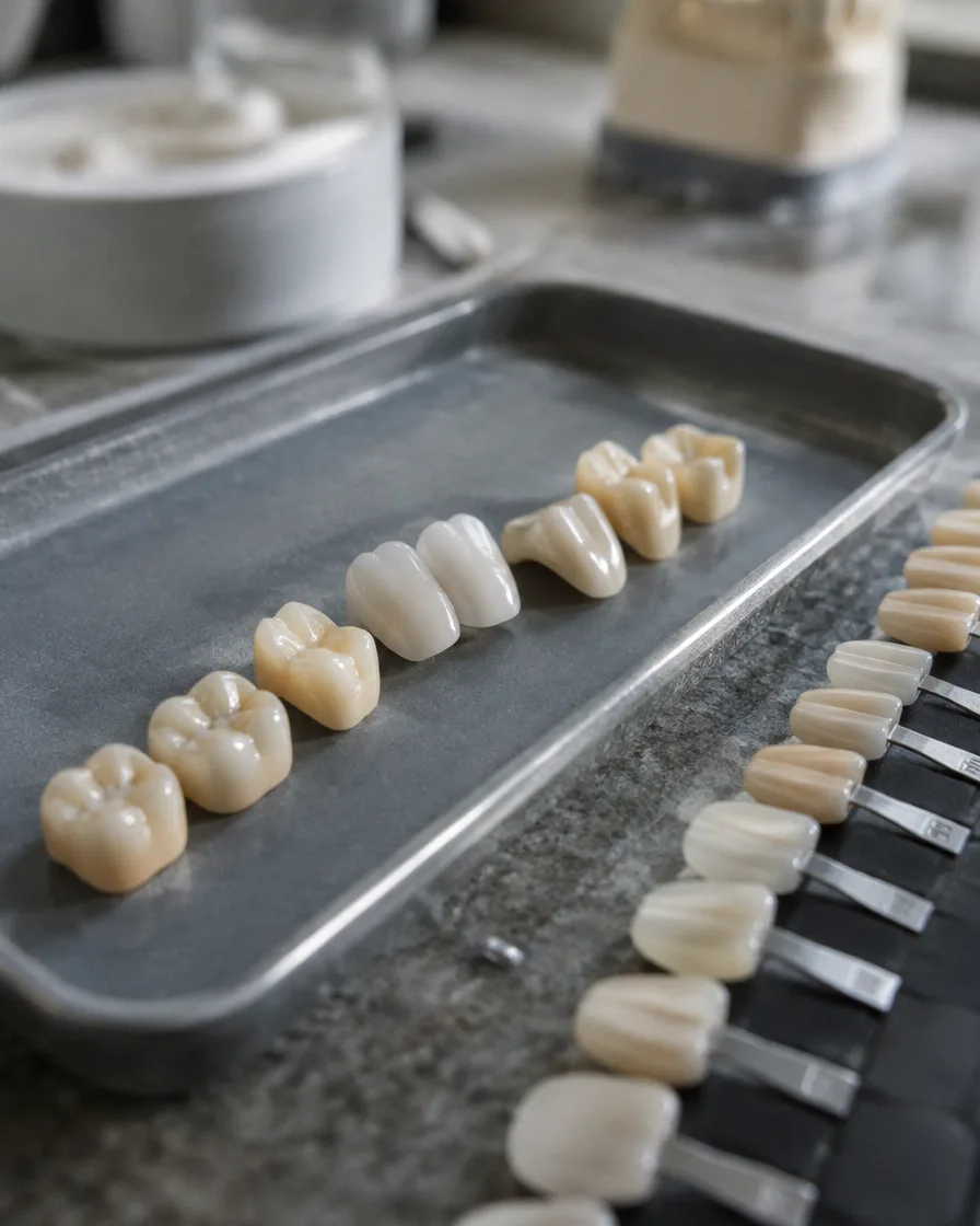 Porcelain and zirconia crown options at Omni Dental in Arlington Heights, IL