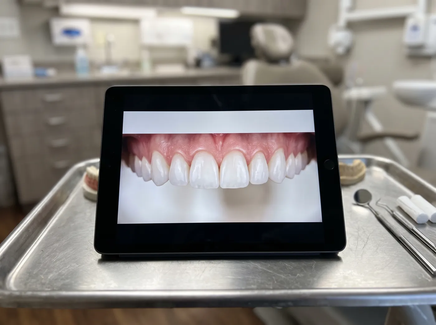 Porcelain smile design preview at Omni Dental in Arlington Heights, IL